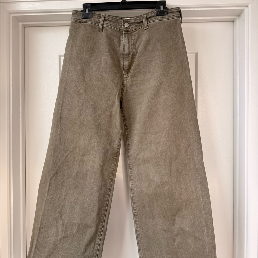 Universal Thread Olive Green Wide-Leg Jeans